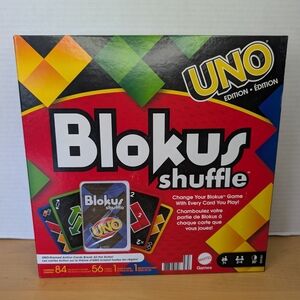 NEW Blokus Shuffle UNO Edition Card Family Board Game Rare Matel Factory Sealed